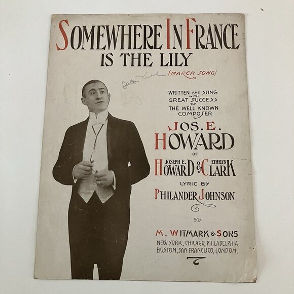 1910s Vintage Sheet Music WW1 In the Heart of the City That Has No Heart - Picture 8 of 16